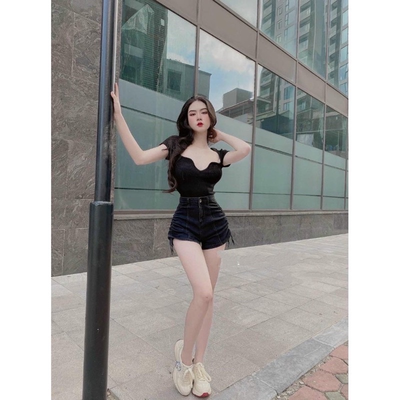 quần short dây rút kaki 3 Size s m l - hình thật - video chính chủ - carotshop