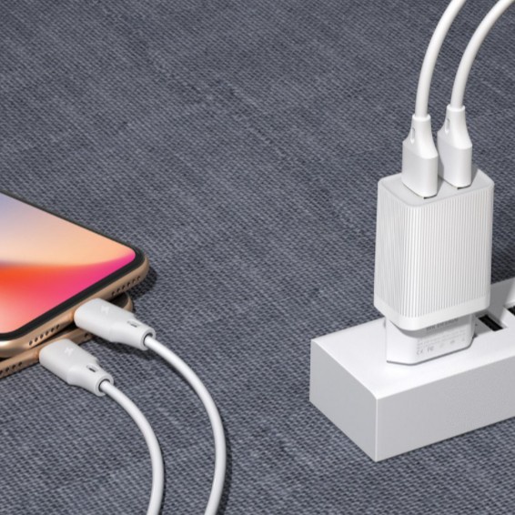Bộ Sạc WK Cao Cấp Chính Hãng WP-U79 2 Cổng USB Tiện Lợi Dùng cho nhiều loại điện thoại iPhone Samsung Oppo Vivo Xiami
