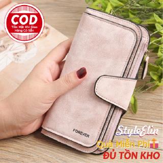 Ví da nữ cầm tay dáng dài đính tua rua