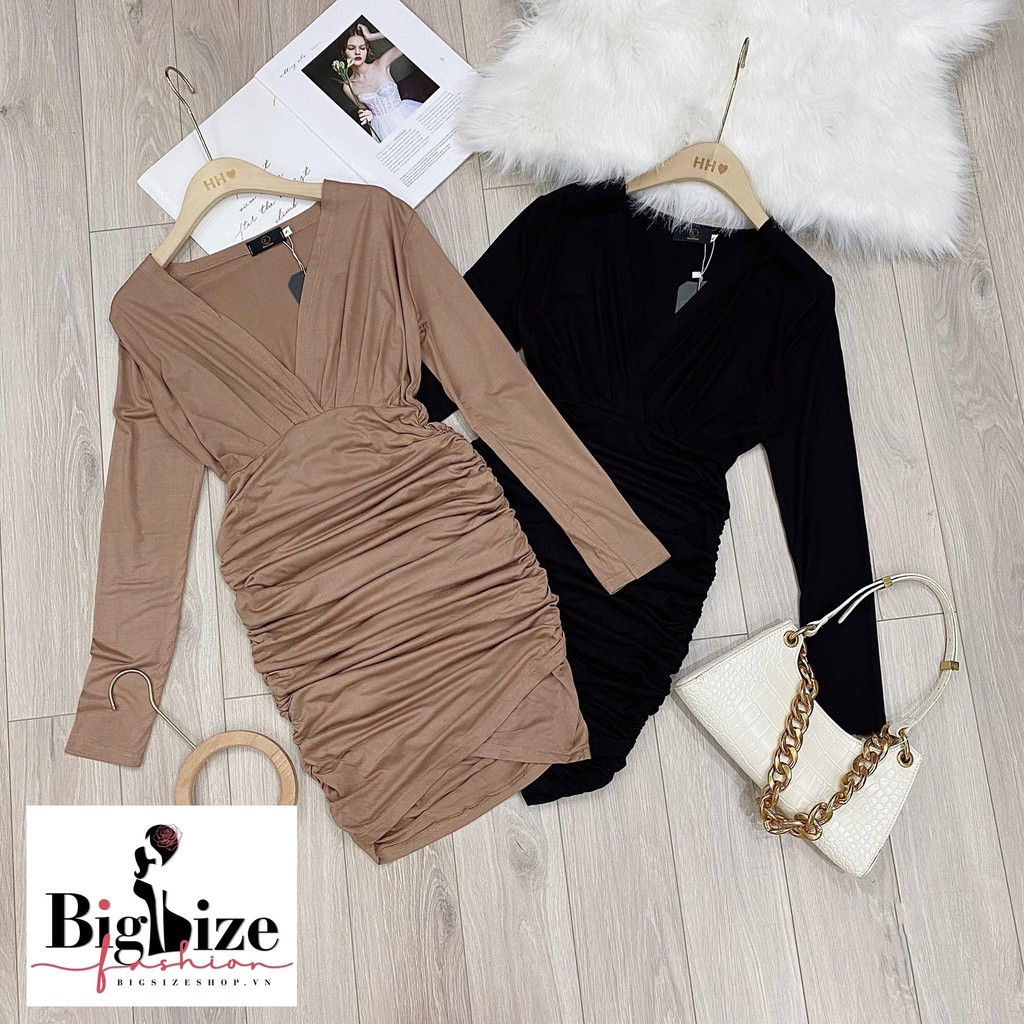 [Mã FAMARAL1 giảm 10K đơn 50K] (50-90kg) Váy Body nhún eo Bigsize-Thun mỹ loại 1 siêu co giãn thích hợp đi chơi đi tiệc