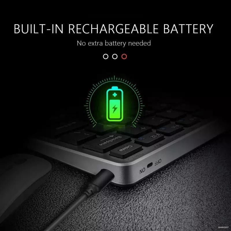 ☃✢Bộ Bàn Phím Và Chuột Không Dây Inphic V780 Siêu Mỏng