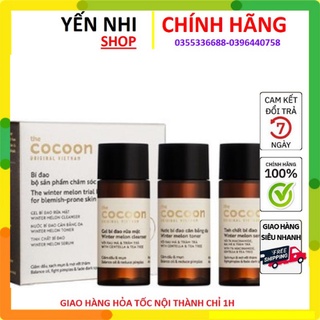 Bộ Chăm Sóc Da Mụn Bí Đao Trial Kit Cocoon