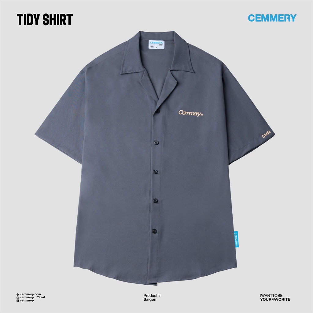 THỜI TRANG CAO CẤP Áo Sơ Mi tay ngắn Local Brand "TIDY SHIRT" # 6 Color