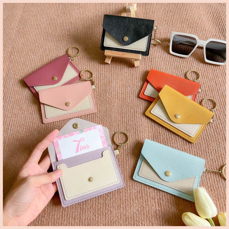 Ví nữ mini đựng thẻ cầm tay card holder cao cấp PK440 Micocah chính hãng