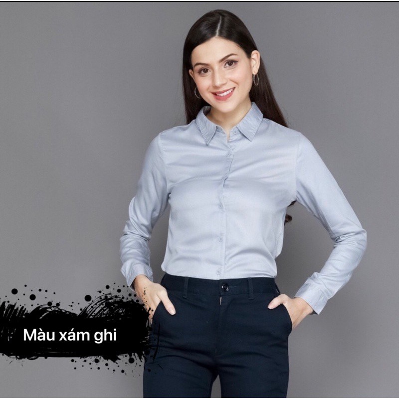 Áo sơ mi nam nữ đủ màu đơn giản mẫu đang hot nhất TiTi-Fashion
