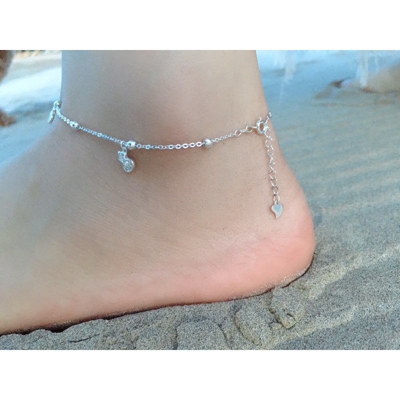 Lắc chân bạc nữ The nine silver hồ lô xinh xắn | BigBuy360 - bigbuy360.vn