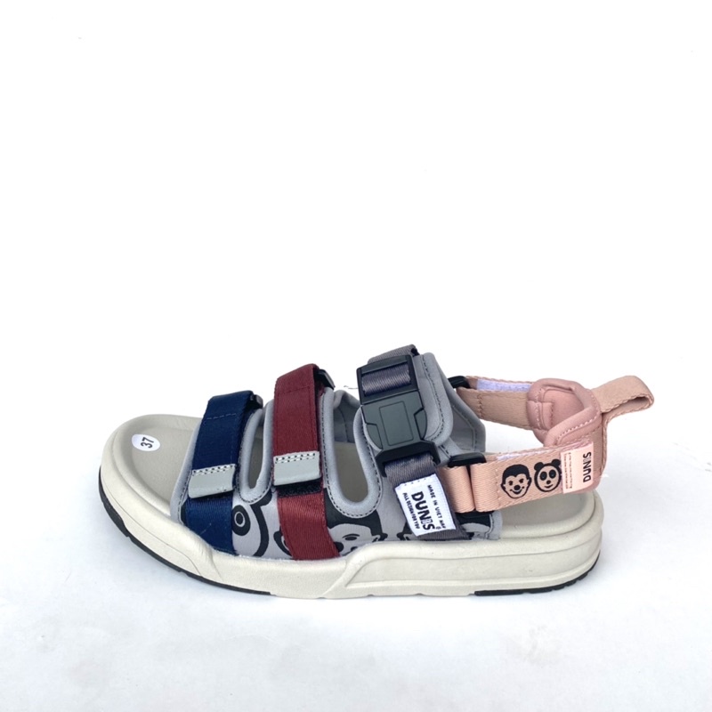 Giày Sandal Thể Thao nữ quai dù Cao Cấp Dunis Chính Hãng Rova màu sam phối Hồng