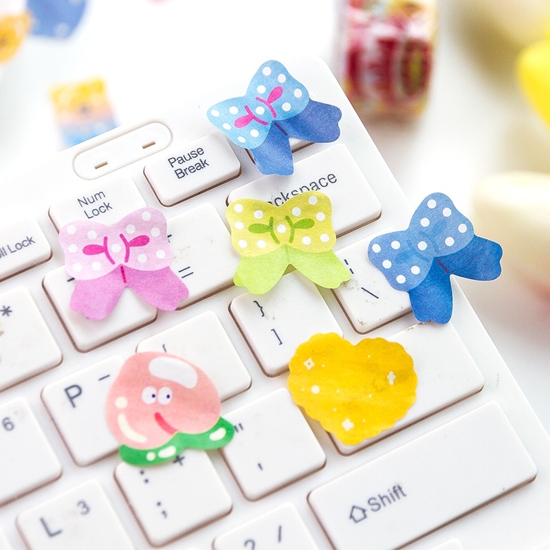 Cuộn băng keo nhãn dán washi họa tiết hoạt hình độc đáo sáng tạo dùng để trang trí