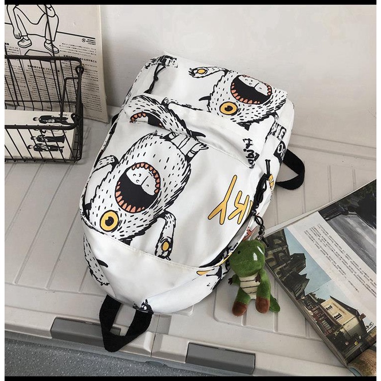 Balo Đi Học Họa Tiết Graffiti Đơn Giản Đa Năng Cho Nam Nữ