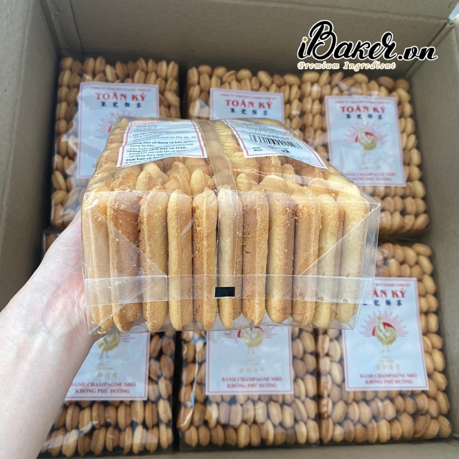 [500g] Bánh sâm panh/ champagne (Lady Fingers) không phủ đường hiệu Toàn Ký