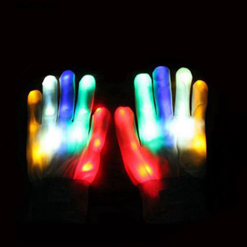Găng tay đèn LED phát sáng trang trí Halloween viễn