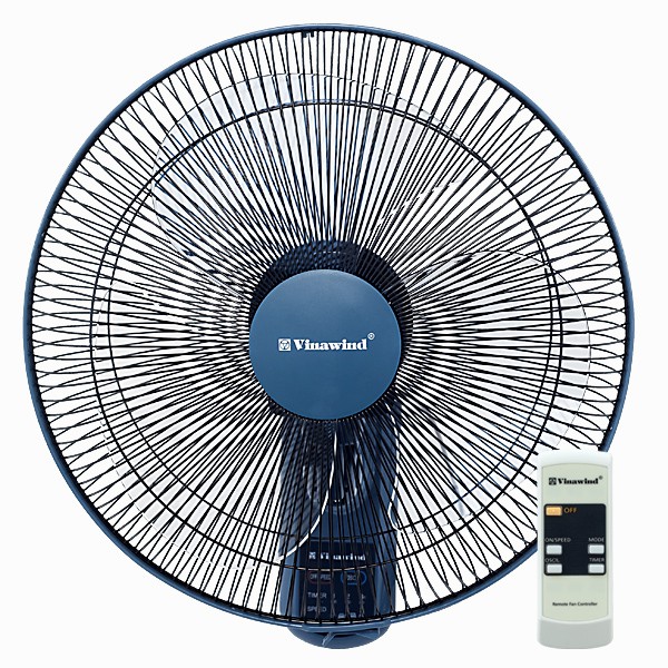 Quạt treo tường Vinawind QTT400X-PN (Ghi) - Công suất 46w - Có điều khiển từ xa - Bảo hành 12 tháng