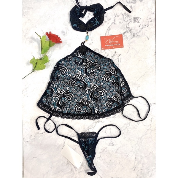[SẴN] Bộ Đồ Ngủ Ren Thêu Quyến Rũ MS000 [CWEAR.SEXY_ĐỒ NGỦ &amp; NỘI Y CAO CẤP]