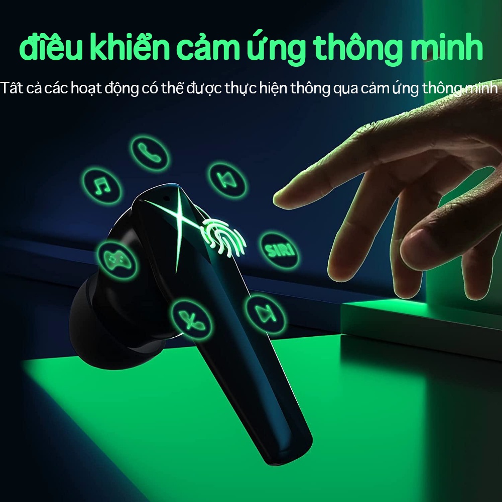 💯Tai nghe không dây Âm trầm sâu Trò chơi Tai nghe Bluetooth Tai nghe thể thao Thời gian sử dụng 26 giờ độ trễ thấp