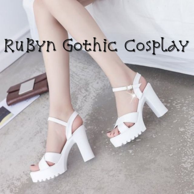 [CÓ SẴN] 🍁 Giày cao gót lolita ulzzang 10cm siêu nhẹ.  (Tài khoản Shopee duy nhất: gothic.cosplay )