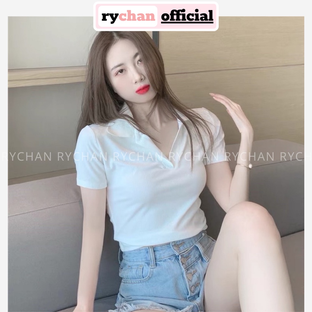 Áo Croptop Cổ Trụ Trẻ Trung Quyến Rũ Đi Trà Sữa Cùng Bạn Bè [ẢNH THẬT CUỐI] – MOI010