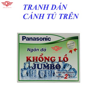 TEM DÁN TỦ LẠNH PANASONIC KHỔNG LỒ NỀN XANH