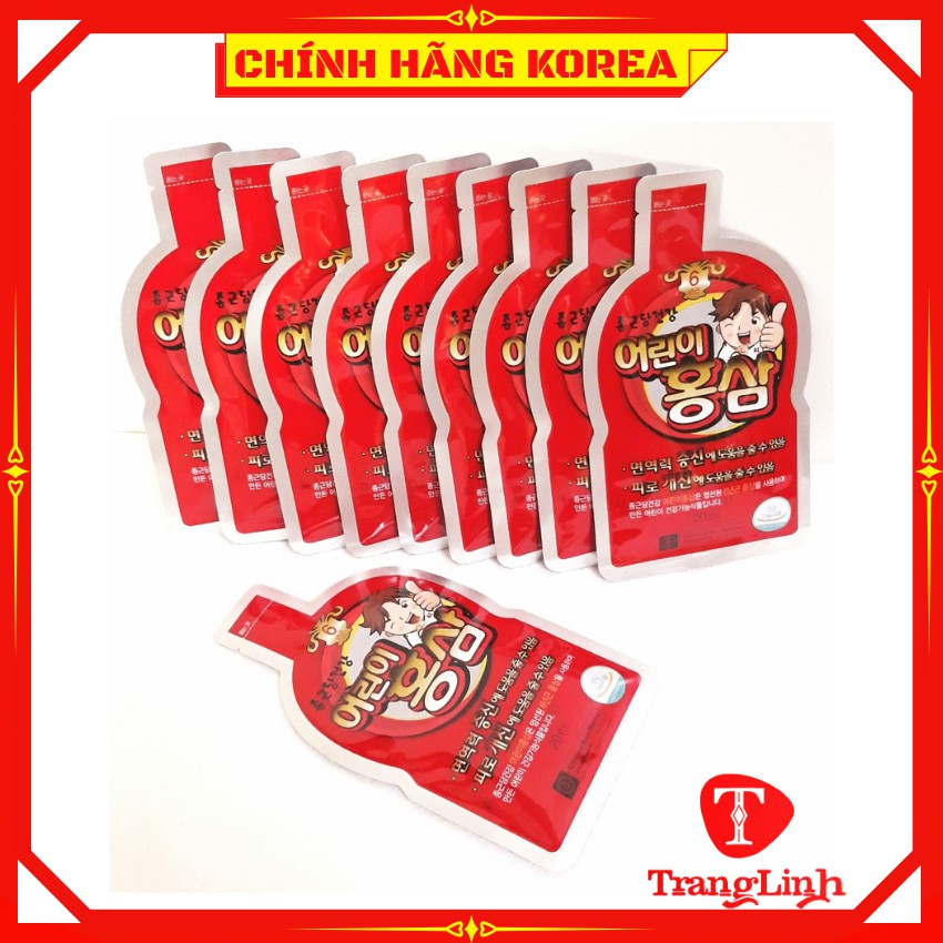 Hồng sâm baby Ngón tay hàn quốc, hộp 30 gói - Nước sâm trẻ em Chong Kun Dang - tranglinhkorea