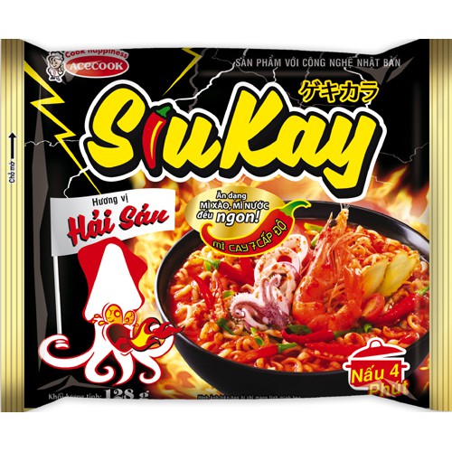 Mì SiuKay – thách thức bản lĩnh! gói 128g hương vị hải sản.bò | BigBuy360 - bigbuy360.vn