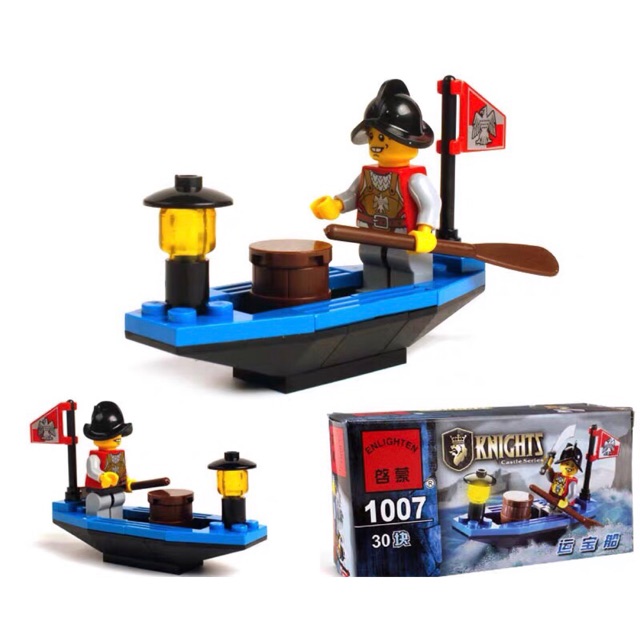 ✨✨ Lắp Ráp 1007 Lính Trung Cổ Chèo Thuyền ✨✨