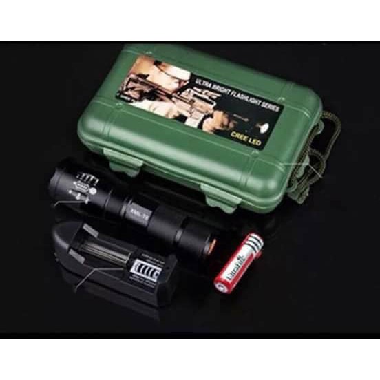 ĐÈN PIN SIÊU SÁNG ULTRA FIRE XML T6 NHẬT BẢN