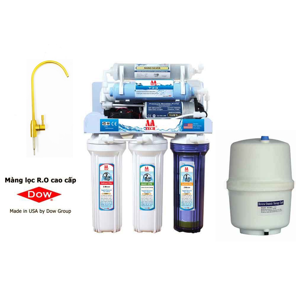 Vòi nước inox 304 được mạ vàng Cao cấp cho máy lọc nước