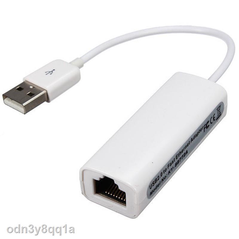 Hình Thật ✜Dây cáp chuyển đổi cổng USB 2.0 sang RJ45 mạng LAN Ethernet cho laptop hãng táo