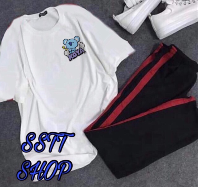 Set BTS BT21 Sọc đỏ