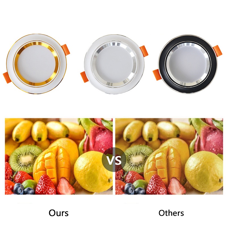 Đèn LED Gắn Trần Phòng Khách / Kỹ Thuật Ba Màu 3W 5W Siêu Mỏng