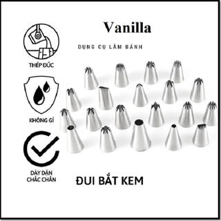 Đui bắt kem/đui bơm kem inox không gỉ nhiều mẫu