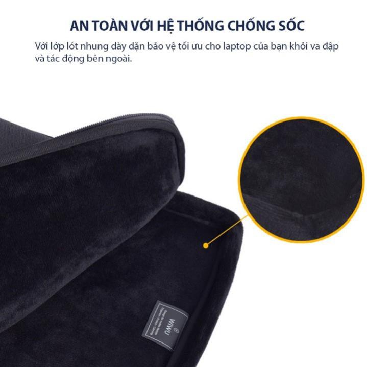 Túi chống sốc macbook laptop cao cấp Wiwu Pilot Sleeve. Túi xách cầm tay laptop macbook chống sốc, chống nước đủ size