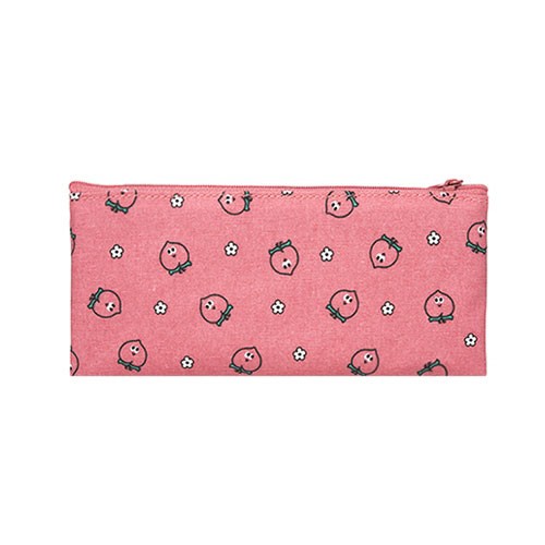 Túi Đựng Bút ARTBOX Hàn Quốc Dạng Phẳng Quả Đào Màu Hồng Đáng Yêu