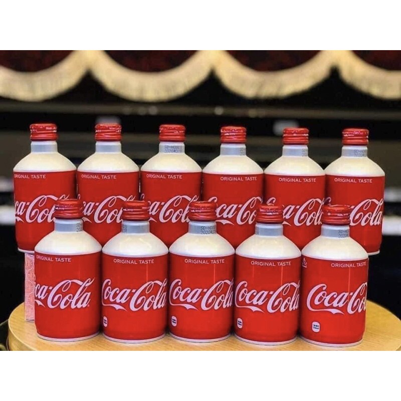Thùng 24 Chai Nhôm Coca Nhật Nắp Vặn 300ml