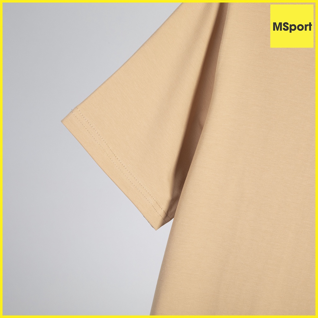 Áo Thun Trơn Nam Cổ Tròn Chất Vải Cotton 100% Mềm Mịn Thấm Hút Mồ Hôi Tốt Màu Mỡ Gà