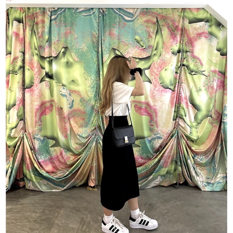 CHÂN VÁY CHỮ A DÁNG DÀI XẺ SAU- fromnang