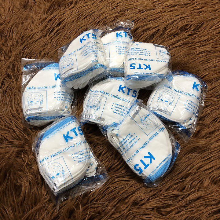 Combo 5-10 khẩu trang ngăn vi khuẩn, bụi mịn KT5