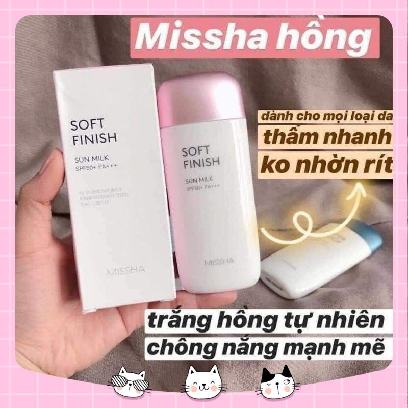 KEM CHỐNG NẮNG MISHA HỒNG 70ml