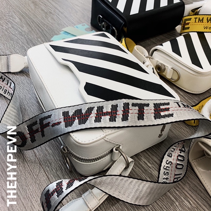 OFF-WHITE  BAG - Túi OW Diag Camera  (White) [Mirror Quality]