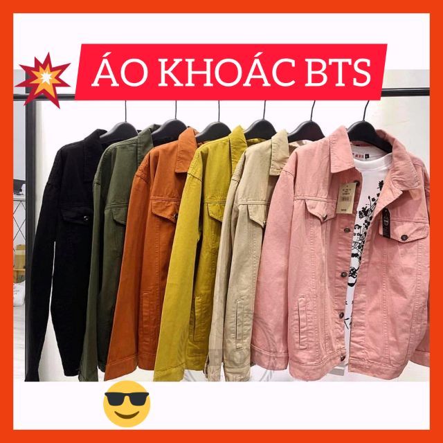 💥Áo khoác kaki jean unisex nhiều màu form rộng chất siêu đẹp