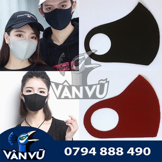 Khẩu Trang Vải Poly 3D Ngừa Bụi, Dùng Lại Sau Khi Giặt, Thoải Mái Co Dãn