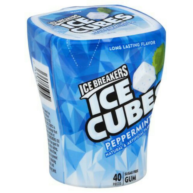 GUM KHÔNG ĐƯỜNG - 40 VIÊN
️ ICE BREAKERS ICE CUBES