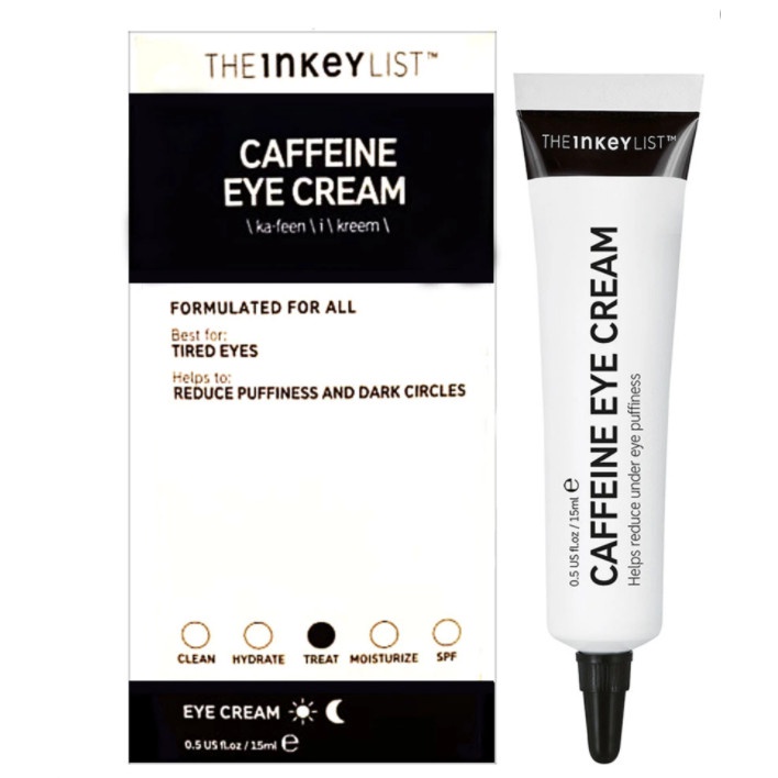 Kem Quầng Thâm, Bọng Mắt, Giảm Nếp Nhăn The INKEY List Caffeine Eye Cream 15ml