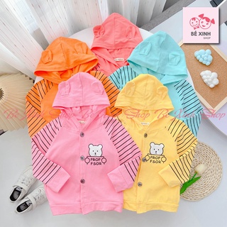Minky Mom Áo Khoác Chống Nắng Trẻ Em Bé Trai Bé Gái 1 Đến 5 Tuổi [100%COTTON] Áo Khoác Cho Em Bé Trai Gái AK GẤU