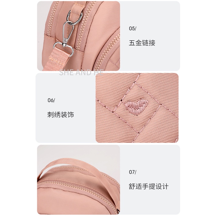 Beg Tangan Wanita Murah Beg Silang Perempuan Túi Xách Đeo Chéo Vải Canvas Nylon Chống Thấm Nước Phong Cách Hàn Quốc Cho Nữ