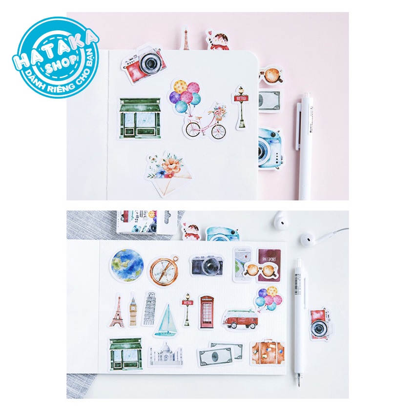 Sticker cute, dễ thương mẫu HOT nhất dán trang trí laptop, mũ nón bảo hiểm, vali, xe tay ga, ván trượt