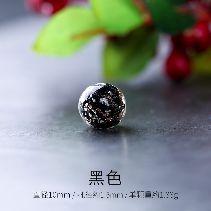 Set 1/10/12mm Hạt Đá Lấp Lánh Dùng Để Làm Đồ Trang Sức Thủ Công