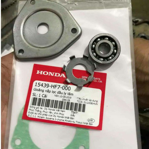 Bộ nắp đậy chuông ba càng, bạc đạn nồi xe DREAM ,WAVE, FUTURE....zin honda