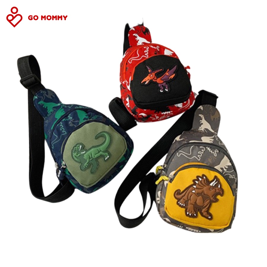 Túi Đeo Chéo Hình Khủng Long Dễ Thương Cho Bé Skids
