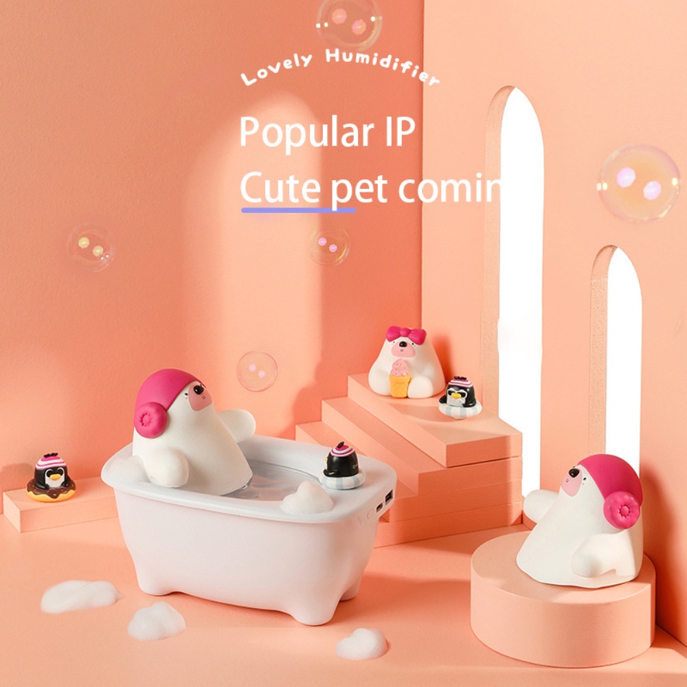 Máy phun sương làm ẩm không khí thiết kế động vật hoạt hình xinh xắn 2021