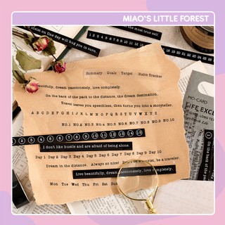 Sticker quote MIAO'S LITTLE FOREST hình dán câu trích dẫn, lời thoại phim ảnh, lyric tiếng Anh MOCARD LONG TEXT MST422